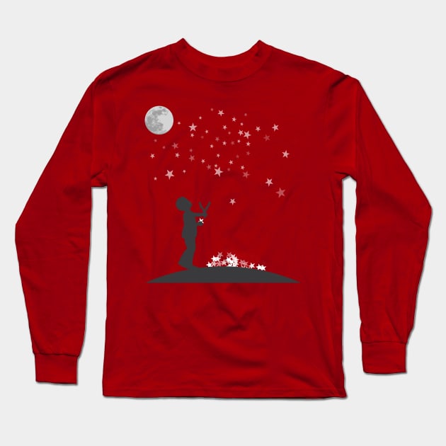 Shooting stars Long Sleeve T-Shirt by TinkM